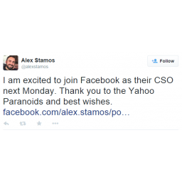 Yahoo izgubio šefa tima za informatičku bezbednost, Aleks Stamos prelazi u Facebook